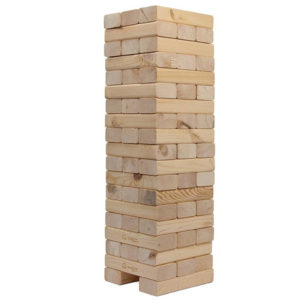 adult-sized Jenga