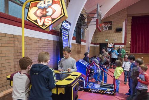 Mile High Arcade game rental event - Kids playing games