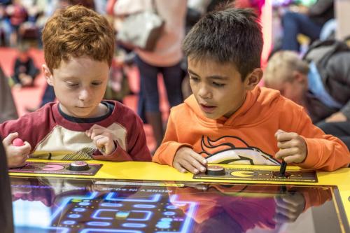 Mile High Arcade game rental event - Kids playing games