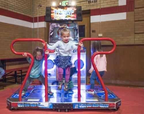 Mile High Arcade game rental event - Kids playing games